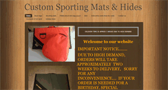 Desktop Screenshot of customsportingmatsandhides.co.uk