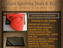Tablet Screenshot of customsportingmatsandhides.co.uk
